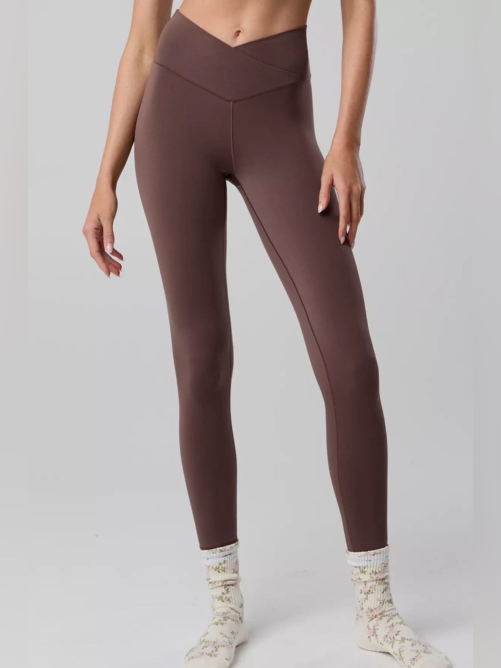 Balletcore Coquette Brown Aerie Stretch Leggings Size Medium